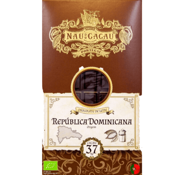 Nau do Cacau - Chocolate de Leite Biológico República Dominica 37%